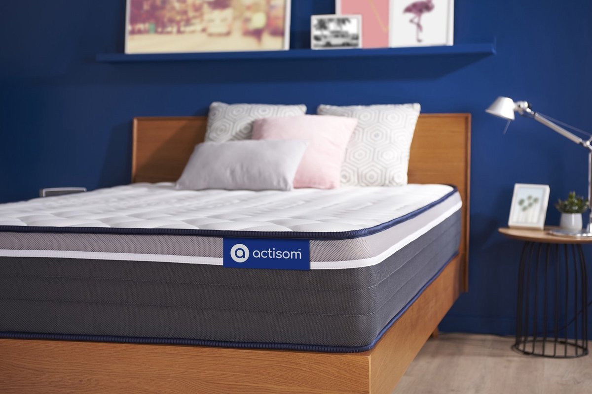 Actiflex plus matras 100x200cm , Pocketveren en traagschuim , Zeer stevig, 7 comfortzones