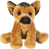 Pluche knuffel dieren Duitse Herders hond 13 cm - Speelgoed knuffelbeesten - Honden soorten