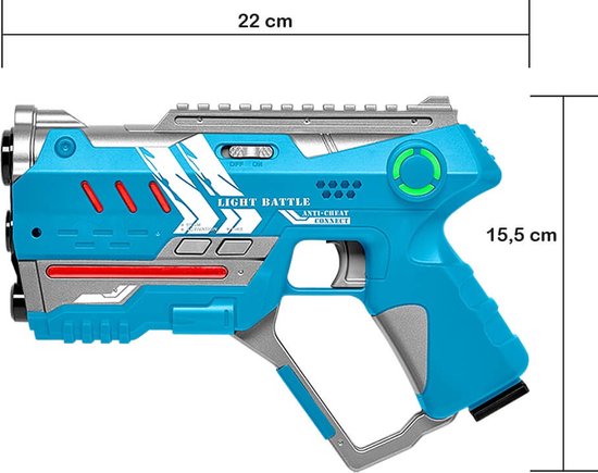 Pistolets laser Light Battle Connect + 2 Cardigans Connect - Jeu de balises  laser pour... | bol.com