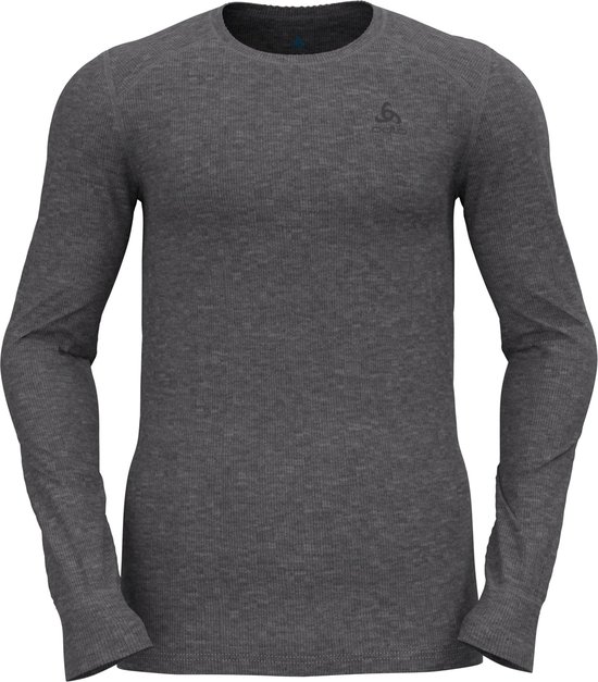 Odlo Chemise Col Rond Manches Longues ACTIVE WARM ECO GRIS - Taille 3XL