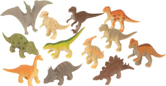 passie Flash Gewoon Wild Republic: 12 plastic Dinosaurussen | bol.com