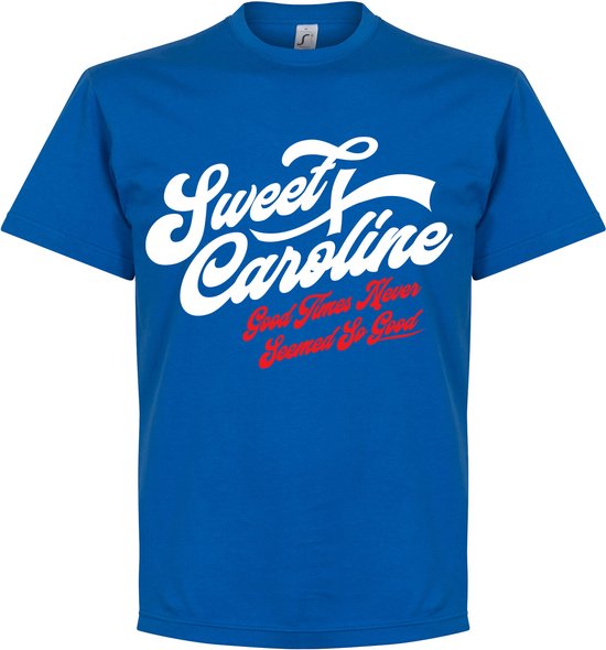 Sweet Caroline T-shirt - Blauw - Kinderen - 98