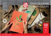 Talens toned color mix - Diverse Kleuren - A4 - 180 grams - Talens