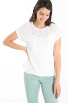 Cassis Dames T-shirt met zebramotief - T-shirt - Maat 46