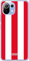 6F hoesje - geschikt voor Xiaomi Mi 11 Lite -  Transparant TPU Case - Sparta Rotterdam #ffffff