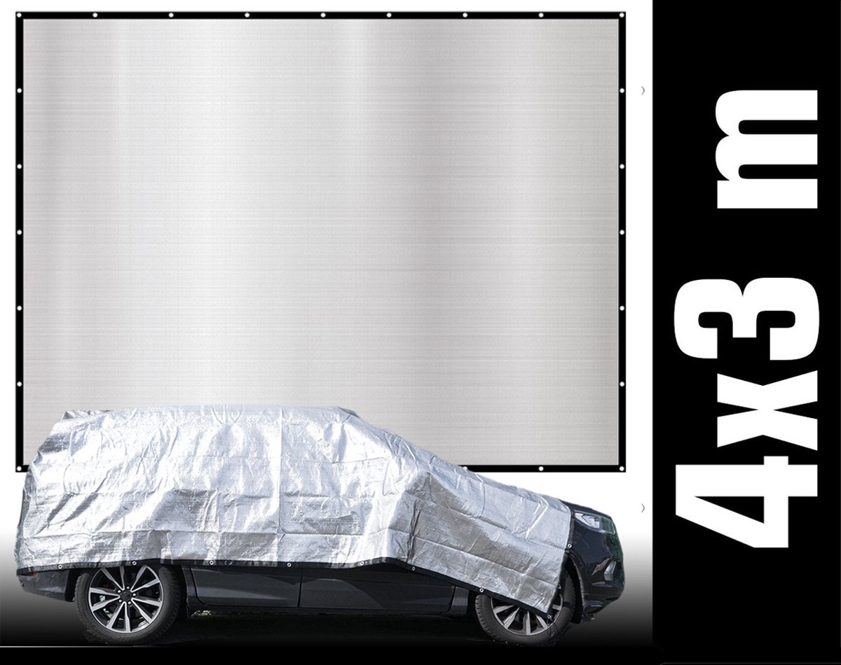 Aluminium Schaduwnet 3 x 4 m incl magneetset – B Keuze
