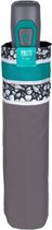 paraplu automatisch dames 98 cm microfiber grijs