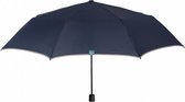 paraplu mini handmatig heren 97 cm microfiber blauw