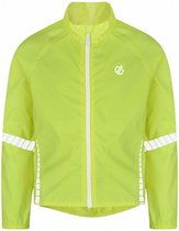 fietsjas jongens polyester neon geel maat 128