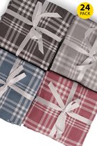 Voordeel keukenset - ruit - 24 stuks - theedoek - keukendoek - holland - geruit - horeca