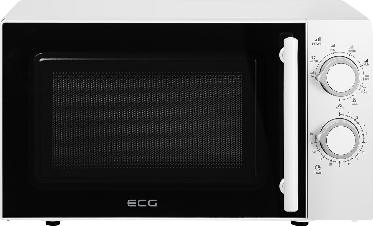 ECG MTM 2073 GWE - Solo-magnetron met grill - Wit
