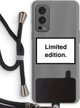 Case Company® - OnePlus Nord 2 5G hoesje met Koord - Limited edition - Telefoonhoesje met Zwart Koord - Bescherming aan alle Kanten en Over de Schermrand