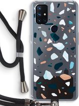 Case Company® - OnePlus Nord N10 5G hoesje met Koord - Terrazzo N°13 - Telefoonhoesje met Zwart Koord - Bescherming aan alle Kanten en Over de Schermrand