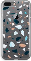 Case Company® - iPhone 8 Plus hoesje - Terrazzo N°13 - Soft Cover Telefoonhoesje - Bescherming aan alle Kanten en Schermrand