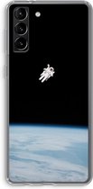 Case Company® - Samsung Galaxy S21 Plus hoesje - Alone in Space - Soft Cover Telefoonhoesje - Bescherming aan alle Kanten en Schermrand