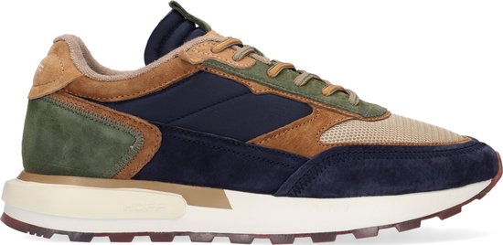 HOFF Sneakers Heren - Lage sneakers / Herenschoenen - Leer - Pampa - Blauw  combi - Maat 42 | bol.com