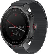 Strap-it Milanees smartwatch bandje - geschikt voor Polar Vantage M / M2 / Grit X / Grit X Pro - zwart