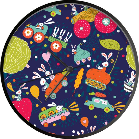 Viiluuxr Vinyl Record Wandklok - 30 cm Stille Batterij Werkt Afrikaanse