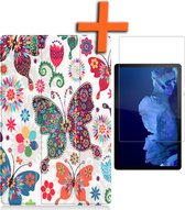 Lenovo Tab P11 Hoesje 11 inch Case En En Screenprotector - Lenovo Tab P11 Hoes Hardcover Hoesje En Screenprotector - Vlinder