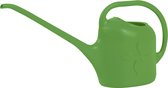 Kunststof gieter groen 2 liter L48 x B12 x H23 cm - Gieters voor binnen en buiten