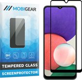Mobigear Gehard Glas Ultra-Clear Screenprotector voor Samsung Galaxy A22 5G - Zwart