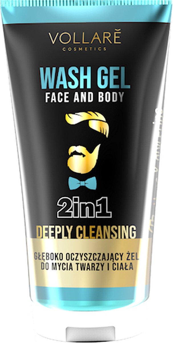 VOLLARE Wash Gel Face & Body 2in1 Deeply Cleansing Men