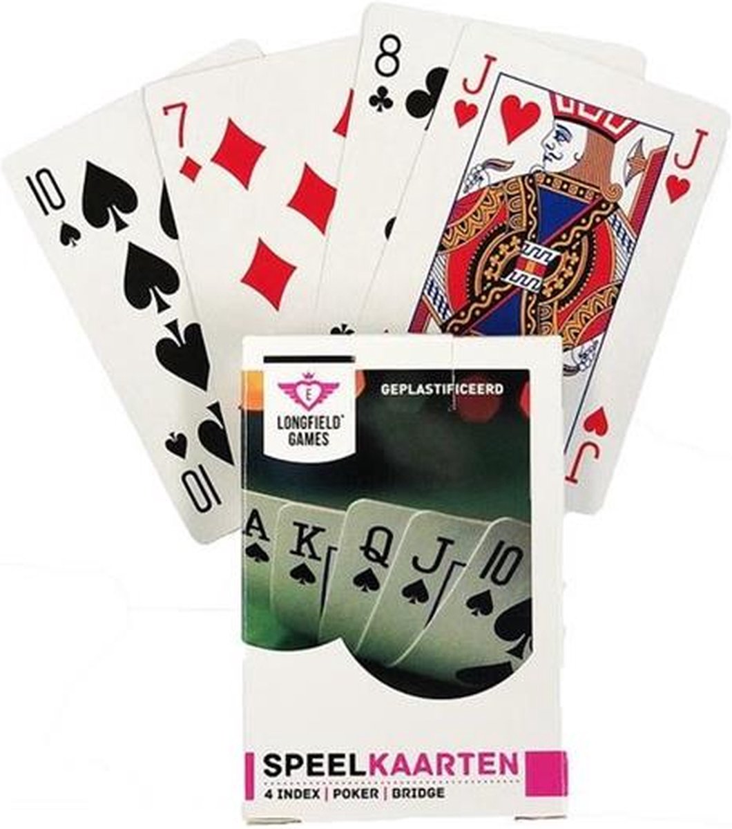 Longfield Jeu de Cartes 100% Plastique : : Jeux et Jouets