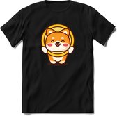 Shiba inu cute T-Shirt | Crypto ethereum kleding Kado Heren / Dames | Perfect cryptocurrency munt Cadeau shirt Maat L