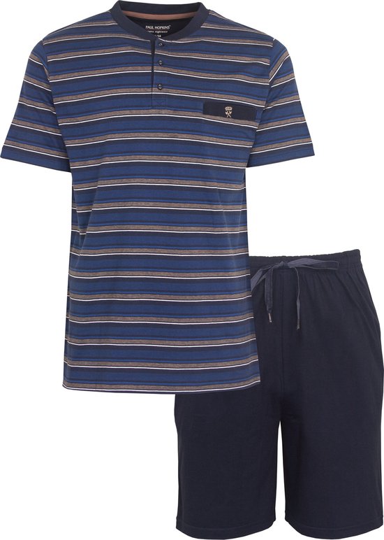 Paul Hopkins Pyjama short Homme Blauw PHSAH2101A - Tailles: XXL