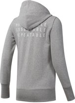Reebok CrossfitÂ® Zip Hoodie Sweatshirt Vrouwen grijs L.