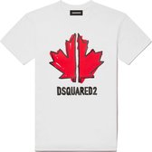 Dsquared2 Jongens Sports Edition T-shirt Wit maat 152