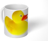 Mok - Bad eend op witte achtergrond - 350 ML - Beker - Uitdeelcadeautjes