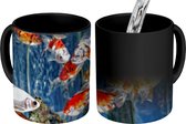 Magische Mok - Foto op Warmte Mokken - Koffiemok - Shubunkins in een aquarium - Magic Mok - Beker - 350 ML - Theemok