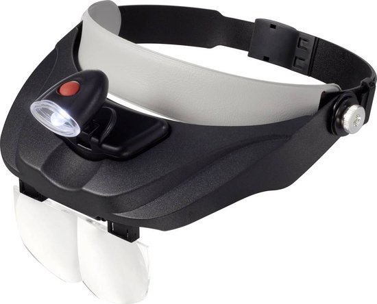 IWH Loupe avec éclairage LED COB, noir