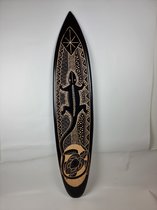 Gecko - Surfplank Surfboard - Decoratie - 150cm Hand Gravure
