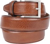 Riem Kalfsleer Bruin - Profuomo - Taille maat 105cm - Leer - Dames & Heren riem Effen