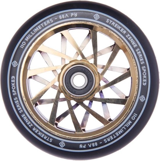 Striker Zenue Series Wiel 1 Stuk Zwart Pu 110mm Goud