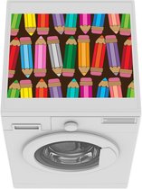 Wasmachine beschermer mat - Potlood - Patronen - Abstract - Regenboog - Breedte 55 cm x hoogte 45 cm