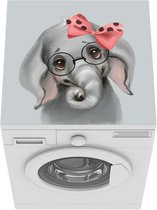 Wasmachine beschermer mat - Olifant - Kind - Strik - Breedte 60 cm x hoogte 60 cm