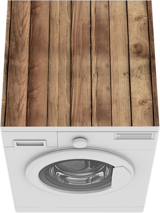 Protège machine à laver - Tapis machine à laver - Bois - Brocante - Motifs  - 60x60 cm
