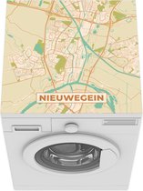 Wasmachine beschermer mat - Kaart - Nieuwegein - Vintage  - Breedte 60 cm x hoogte 60 cm