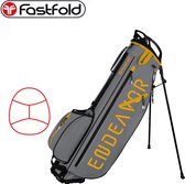 Fastfold Endeavor golf standbag - draagtas (grijs-geel)