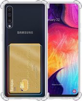 Coque Samsung A50 avec porte-cartes - Coque Samsung Galaxy A50 transparente antichoc - Coque Samsung A50 avec porte-cartes