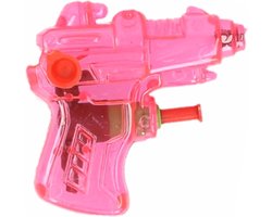 Mini waterpistool - roze - kunststof - 8 centimeter - zomer speelgoed