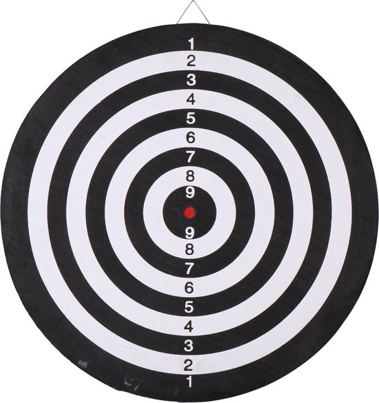 Darbord - inclusief 6x dartpijlen - D42 cm - dart set van Merkloos — afbeelding 4