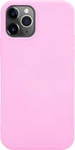 Coverzs Pastel siliconen hoesje geschikt voor Apple iPhone 12 Pro Max - roze