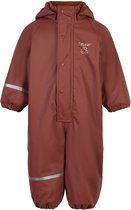 CeLaVi - Regenpak met fleece voor kinderen - Effen - Mahonie - maat 70 (72-80cm)