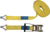 Petex 43193219 Spanband (tweedelig) Trekkracht (lc) vastbinden (enkel/direct)=2500 daN (l x b) 8 m x 50 mm Ratelinricht