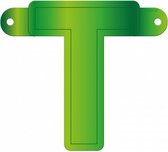 slingerletter T 12,5 x 11 cm karton groen