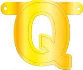 slingerletter Q 12,5 x 11 cm karton geel